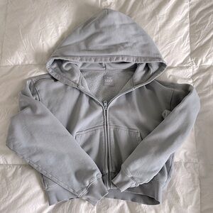 TNA cozy fleece boyfriend boxy zip up
